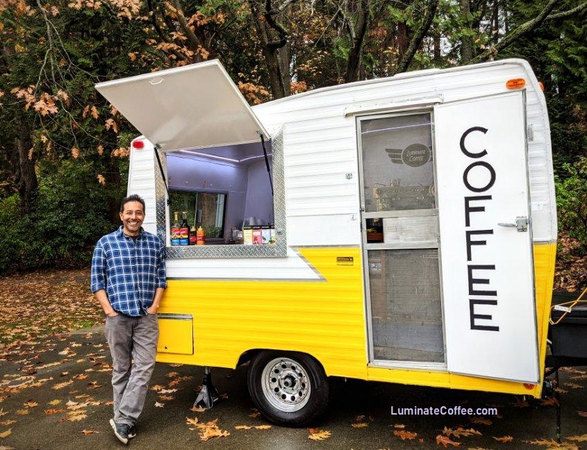 Luminate coffee - Seattle Vintage Coffee Trailer for Hire